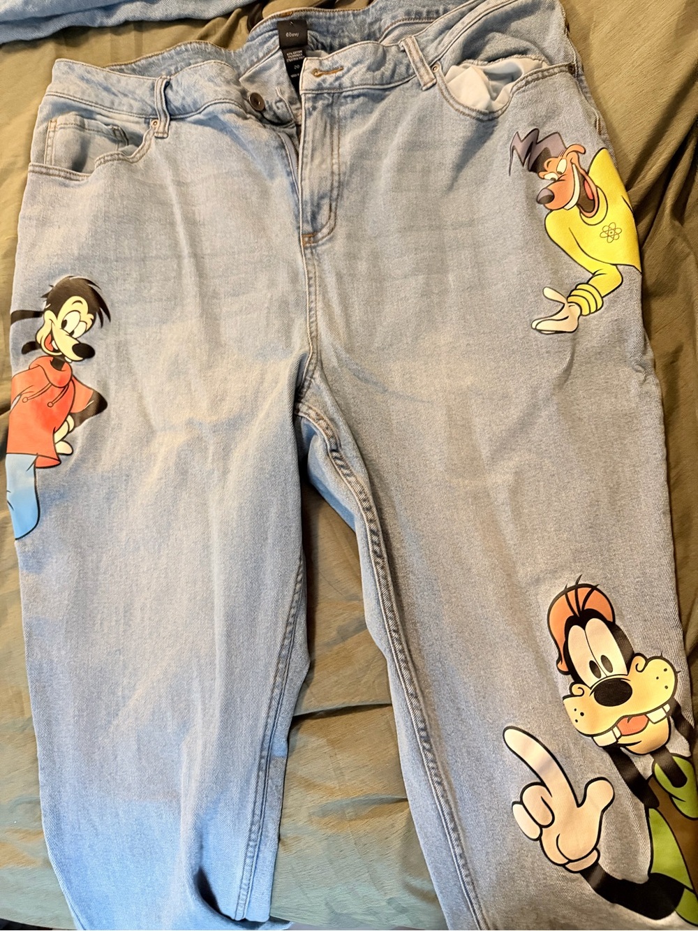 Hot Topic Light Blue Disney Character Boyfriend Jeans
